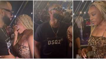 Romantic moment BBNaija's Tochi went on his knees to propose to his US-based lover who is currently in Nigeria