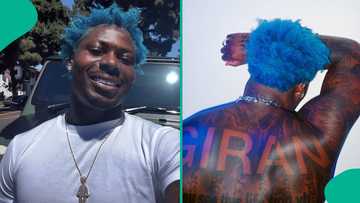 Asake flaunts his Muscles, tattoos in shirtless pictures: "He already Sold his soul for money"