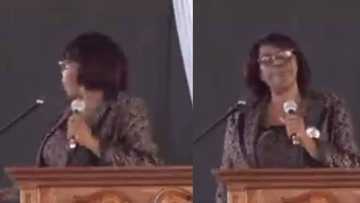 Elderly woman gets annoyed as choir member interrupts her while she wanted to sing, video stirs reactions