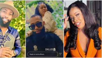 Ex-BBNaija stars Princess and Tochi spark dating rumours (videos)