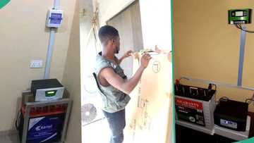 Electricity: Nigerian man installs higher solar-powered inverter in his house, reduces 'NEPA' bill