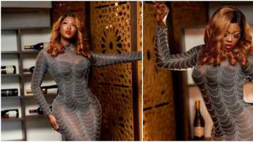 BBNaija’s Ka3na caught in Photoshop fail as her curves make bottles bend in photos
