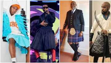 Chike, Bella Shmurda and 4 other Nigerian male celebrities who have rocked skirts in style