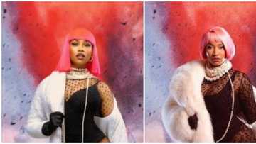 BBNaija Tacha recreates Nicki Minaj's look, fans say "it looks better than the original"