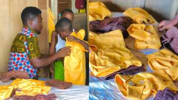Kind teacher gives kids in his class free uniforms after kind stranger surprised him with money