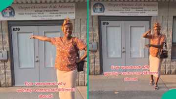 Lady shares observation after standing in front of Deeper Life church abroad: "Can you hear this?"
