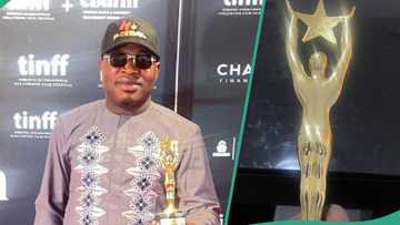 "Super proud 2 get it": Filmmaker Morakinyo Akinbayo Shina gushes over winning movie award in Canada