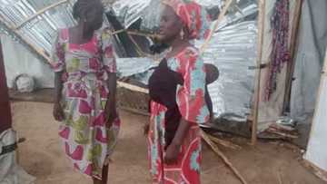 Ruwan sama ya yi awon gaba da gidajen 'yan gudun hijira a Borno (Hotuna)