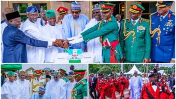 Videos: How President Buhari celebrated Nigeria's 59th Independence Day anniversary