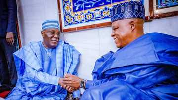 Photos emerge as Atiku, Shettima cross paths in Abuja amid legal battle
