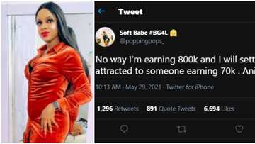 Everything is money to women: Reactions as lady vows never to settle for any man who earns below her class