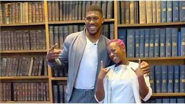 DJ Cuppy & Anthony Joshua link up at Oxford University, she hints on him becoming her assistant
