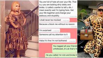 Bobrisky you left a scar in my heart, Halima Abubakar shares screenshots of 2019 hurtful chat