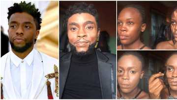Surprising transformation: Nigerian makeup artist turns herself into late Black Panther actor Chadwick Boseman