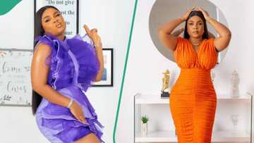 "No wound yourself": Bimbo Ademoye rocks tight corset dress to movie premiere, fans react