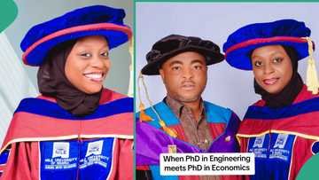 Nile University lady becomes PhD holder just like her husband who has doctorate in engineering