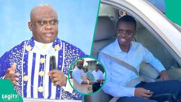 Apostle Chibuzor Chinyere gifts car to adopted autistic son just days after his wedding