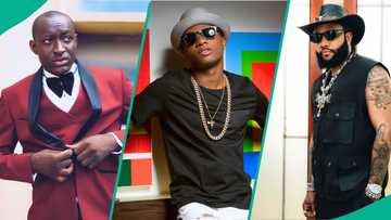 Video: Carter Efe challenges Wizkid to boxing match, singer KCee’s reaction sparks buzz