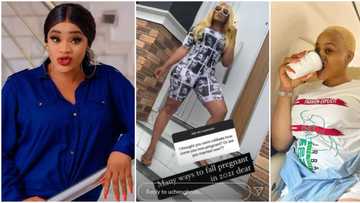 There are many ways to fall pregnant: Uche Ogbodo tells fan how she managed it despite claiming celibacy