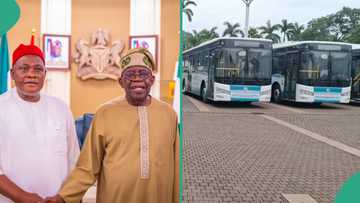 BREAKING: Tinubu commissions CNG buses in Abuja, details emerge
