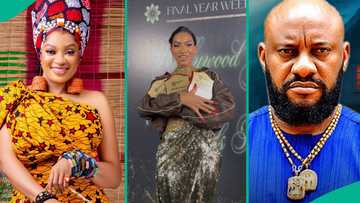 May Edochie beams with pride as daughter bags 3 awards at uni's graduation dinner, fans shade Yul