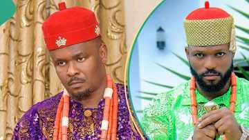 Drama as Zubby Michael and 042 Prince fight on set, crew members struggle to separate them in video