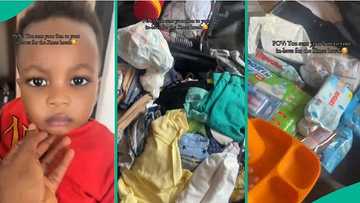 Mum who sent son on holiday to grandma's house displays goodies he returned with, video trends
