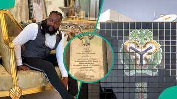 Man shows award CBN honoured his father with in 1999 for 20 years of long service, amazes Nigerians