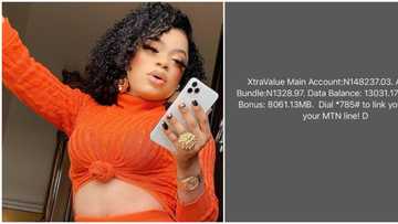 Bobrisky flaunts his airtime balance of over N148k, says it's the amount in some people's bank account