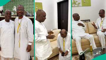 Bishop Oyedepo prays, anoints billionaire tailor Seyi Vodi, video trends: "Baba don chop tithe"
