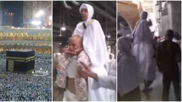Hajjin bana: Yadda wani Mutumi ya zagaye Ka’aba dauke da mahaifiyarsa a wuyarsa
