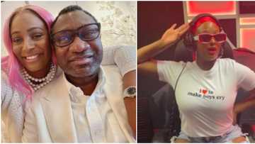 Wetin papa dey reason pass school: Reactions as DJ Cuppy leaks chat where her dad made mistake on her college