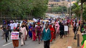 Hundreds of women storm Abuja, beg Atiku to concede defeat