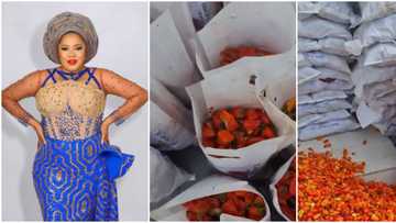 Surprise as actress Toyin Abraham gives out raw 'rodo' pepper as souvenir at Iyabo Ojo's star-studded party