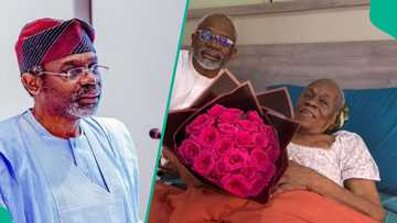 Viral video shows Tinubu's chief of staff Gbajabiamila celebrating Valentine's Day with 'his mama'