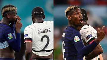 Chelsea star involved in off-the-ball incident with Man United midfielder Pogba during France vs Germany