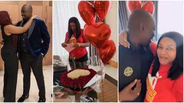 “My Love, My Forever”: Obi Cubana Surprises Wife With 300 Roses, Netizens Go On ‘Awwwn’ Spree, Video Trends