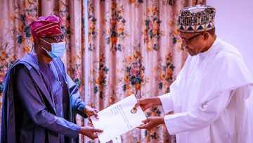 EndSARS: Gwamnan Lagas ya gana da Buhari a Aso Rock