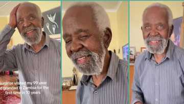 "He just turned 99": Man visits young-looking grandfather in touching video, people react