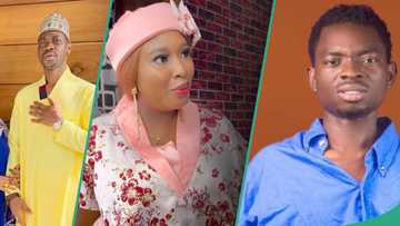 Lateef Adedimeji's wife Mo Bimpe refuses to let Erekere into their home in funny video, many react