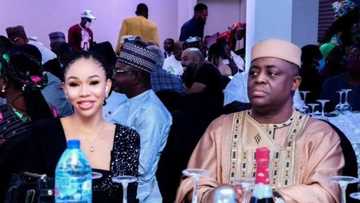 Hotunan Fani-Kayode da zukekiyar masoyiyarsa a wurin haska fim din Yahaya Bello