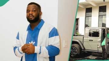 Sabinus spotted in Port Harcourt with heavy-duty N70m truck, fans drool : "Man so rich on low"