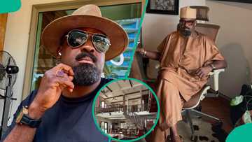 Kunle Afolayan shows off 5-bedroom mansion with 100-year-old wood and stone walls