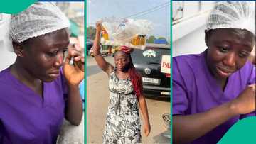 Trained nurse spotted selling pure water after years of being jobless, gets help after going viral