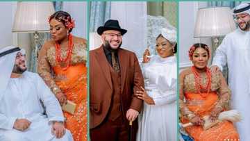 "He's an Arab billionaire": Photos from the wedding of Igbo lady and Emirati husband stun many