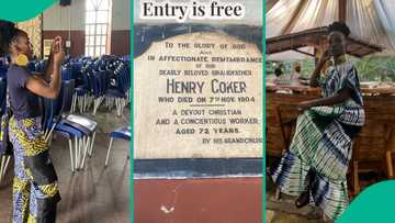 Lady visits Nigeria's first church, shares photos she took there and what she observed