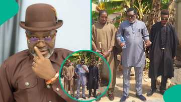 Kanayo O Kanayo takes sons to observe tradition at his parents’ graveside: "It is not ritual"
