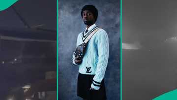 Omah Lay unscathed as he badly crashes his 2 Tesla trucks in Lagos, fans worry: "He has seen shege"