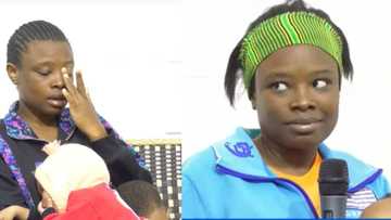 Lady who returned from Saudi Arabia with 2 kids after lovers abandoned her discloses she's 5 months pregnant