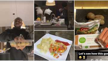 Singer Davido takes the kitchen by storm in US, cooks his own meal, shares photos